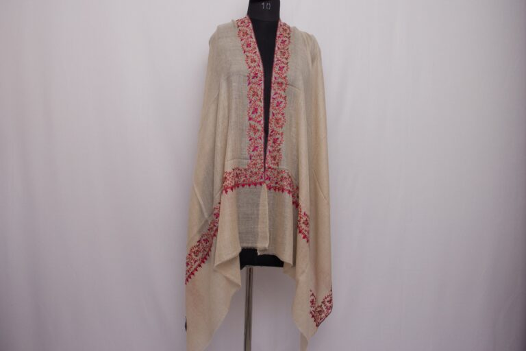 beige pashmina sozni stole 2