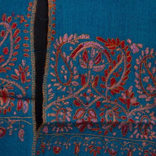 blue badami pashmina sozni stole 3