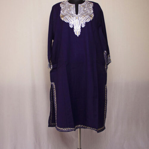 dark blue zari feran cashmilon 2