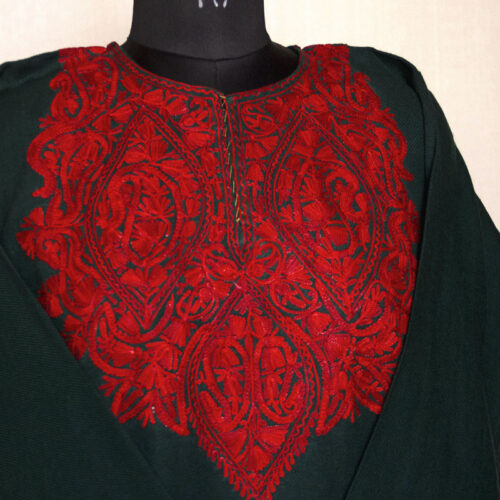 dark green maroon aari 1