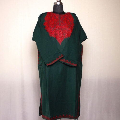 dark green maroon aari 2