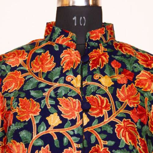 kashmiri winter long short coat aari silk wool cashmilon gyawun online 3