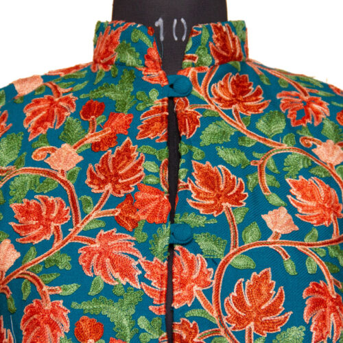 kashmiri winter long short coat aari silk wool cashmilon gyawun online 9