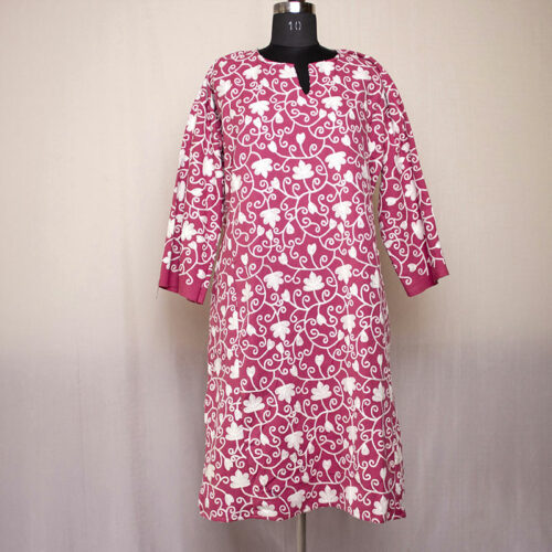 pink jali cashmilon pheran new