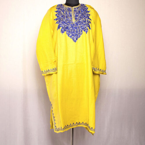 yellow blue aari pheran 1