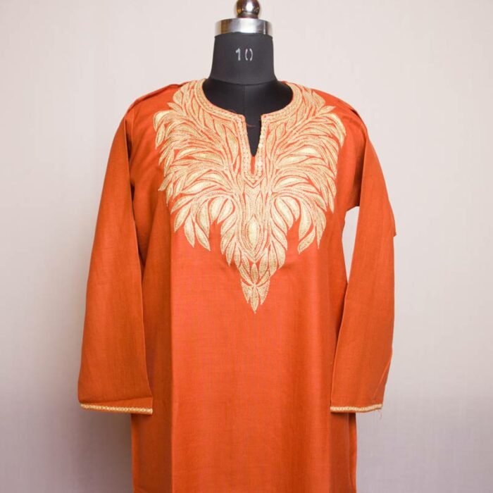 carrrot orange kurta