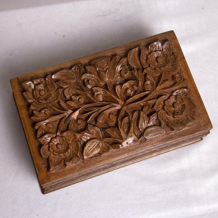 walnut wood handmade jewel box