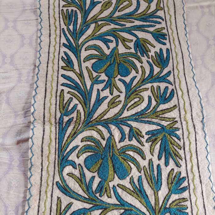 blue green white namda runner kashmir india etsy london cardiff 3