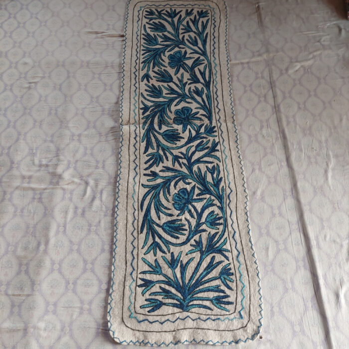 blue white runner rug namda 2