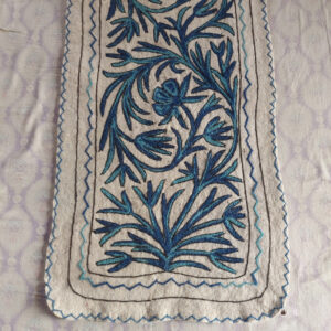 blue white runner rug namda 5