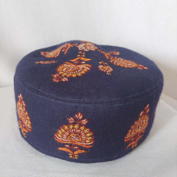 dark blue pashmina cap 1