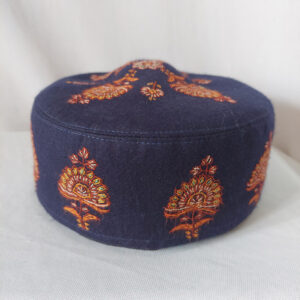dark blue pashmina cap 2
