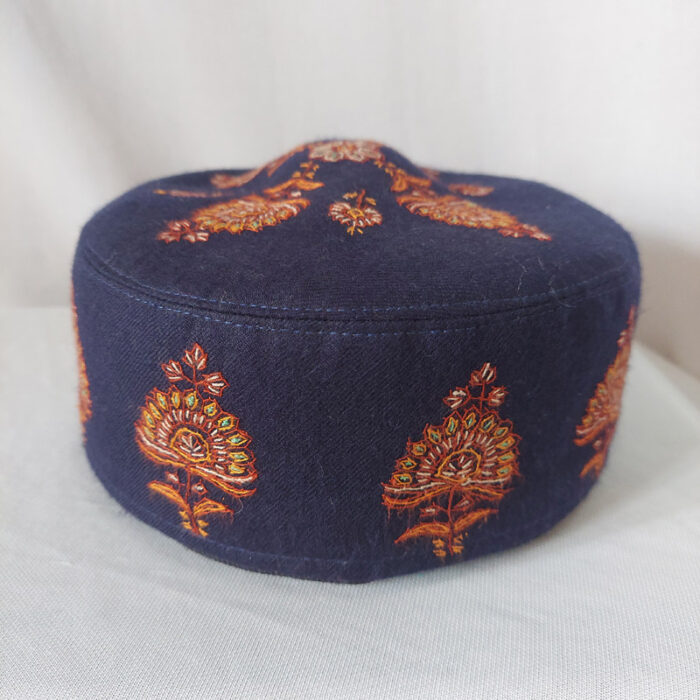 dark blue pashmina cap 2