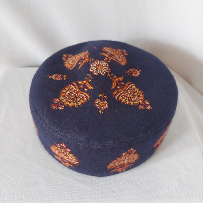 dark blue pashmina cap 3