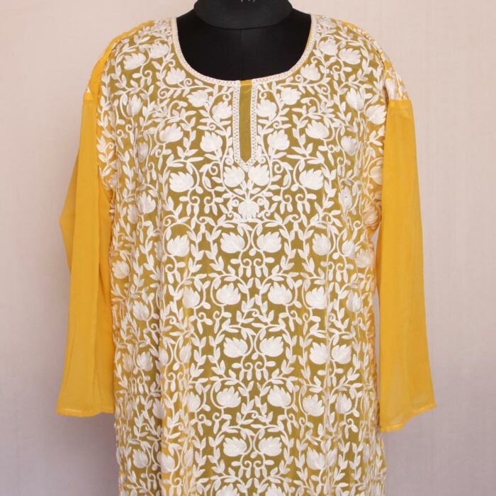 Georgette Aari Kurta 5