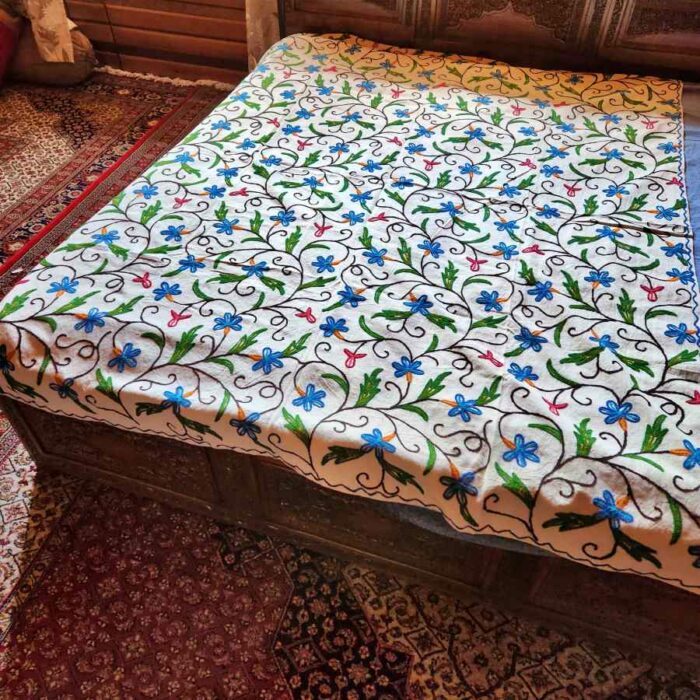 Kashmiri Crewel Sofa Throw Cover20230330 1