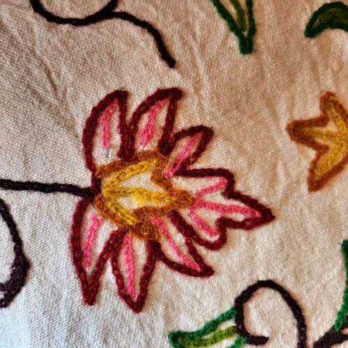 Kashmiri Crewel Sofa Throw Cover20230330 14