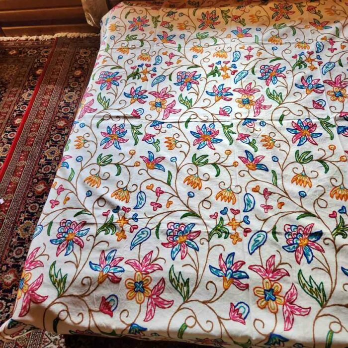 Kashmiri Crewel Sofa Throw Cover20230330 20