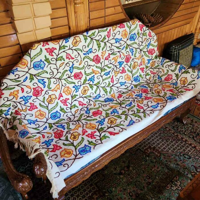 Kashmiri Crewel Sofa throw cover20230331 20 1