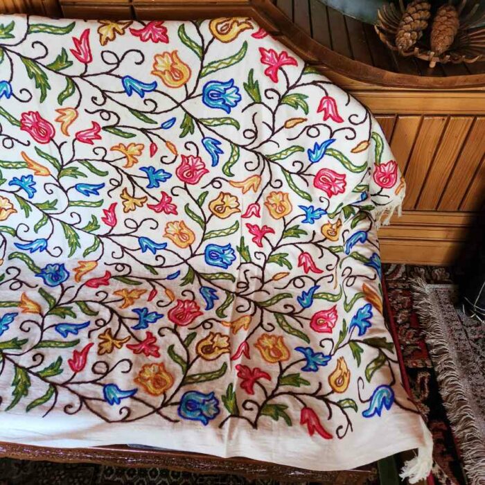 Kashmiri Crewel Sofa throw cover20230331 21