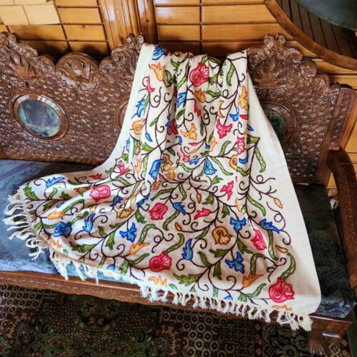 Kashmiri Crewel Sofa throw cover20230331 23