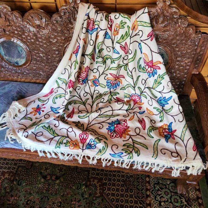 Kashmiri Crewel Sofa throw cover20230331 30