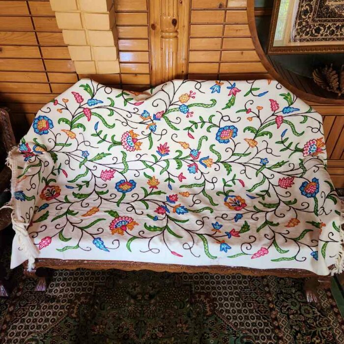 Kashmiri Crewel Sofa throw cover20230331 7