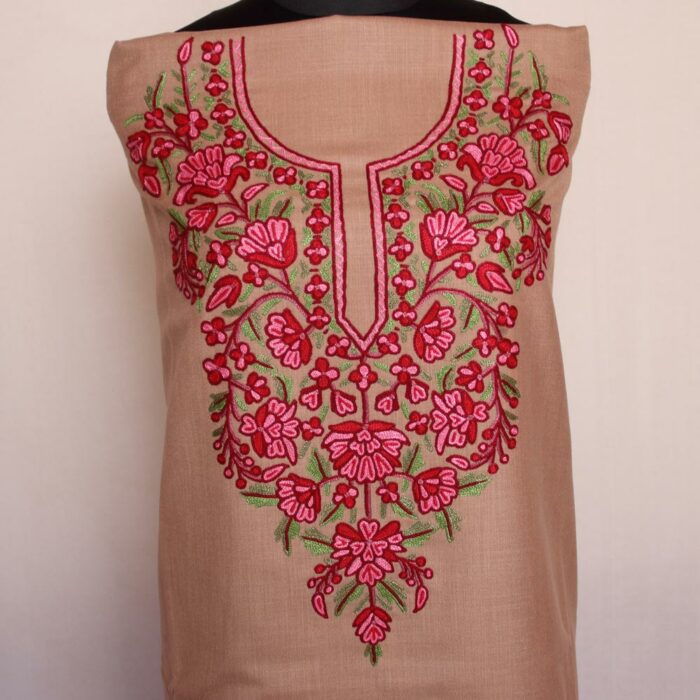 cotton suit for summer kashmiri koshur aari 9
