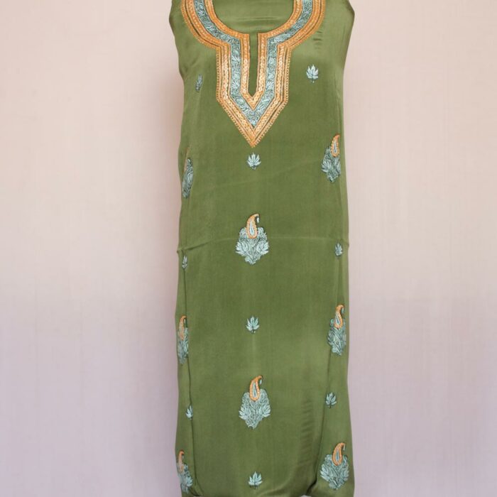 crepe salwar suit tilla sozni 2