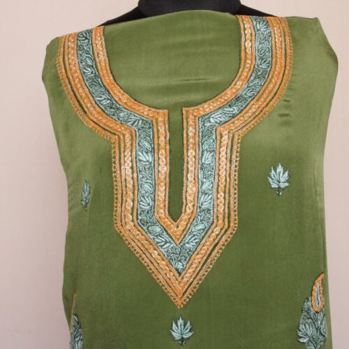 crepe salwar suit tilla sozni 3 1
