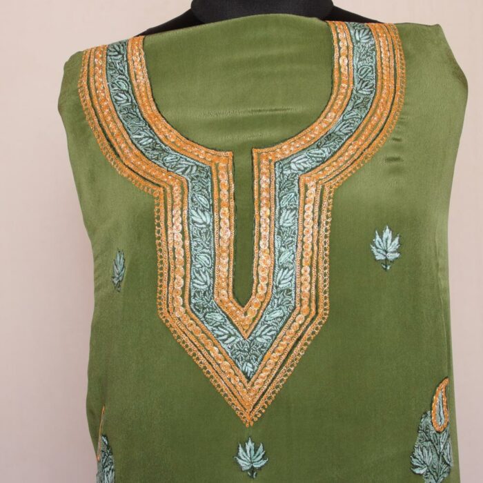 crepe salwar suit tilla sozni 3 1