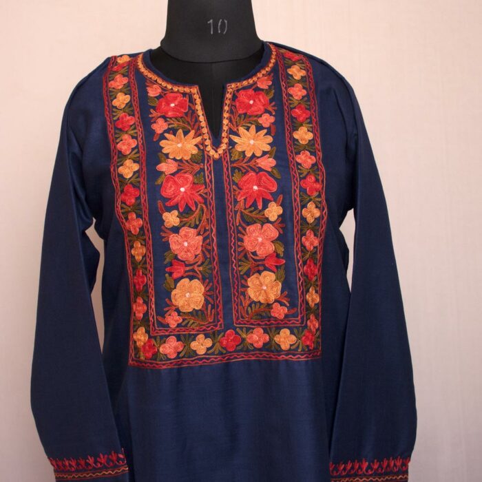 kashmiri summer kurta kurti cotton aari gyawun top 13