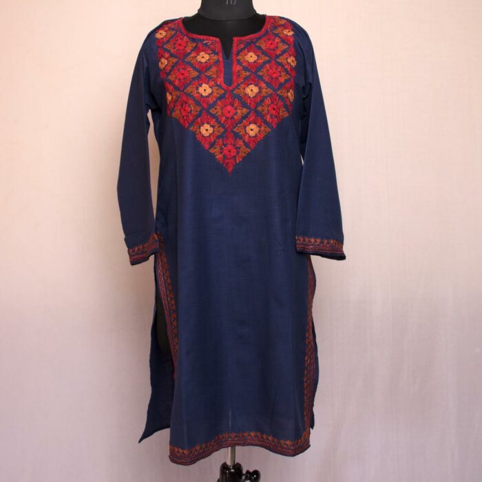 kashmiri summer kurta kurti cotton aari gyawun top 21