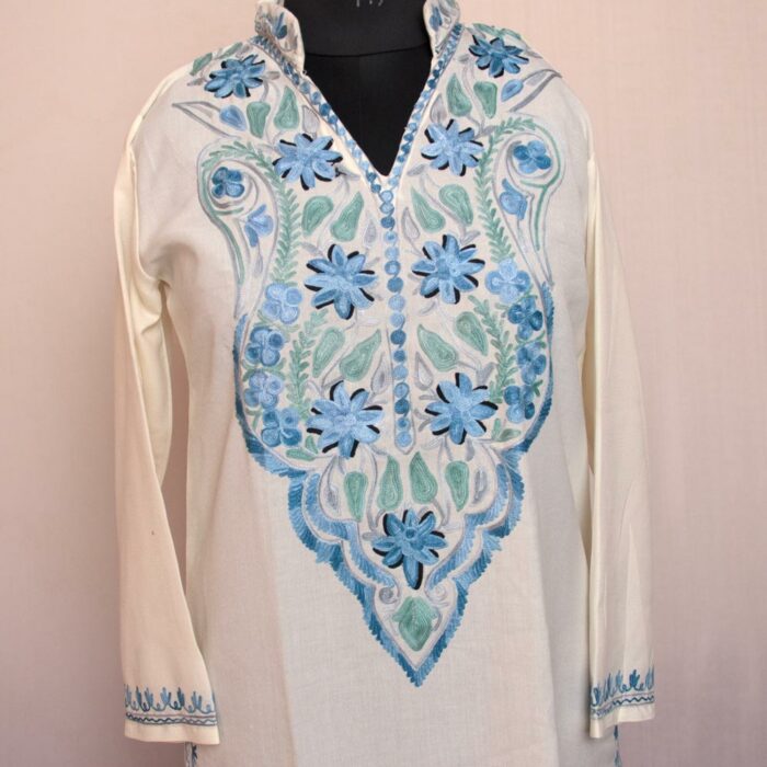 kashmiri summer kurta kurti cotton aari gyawun top 34