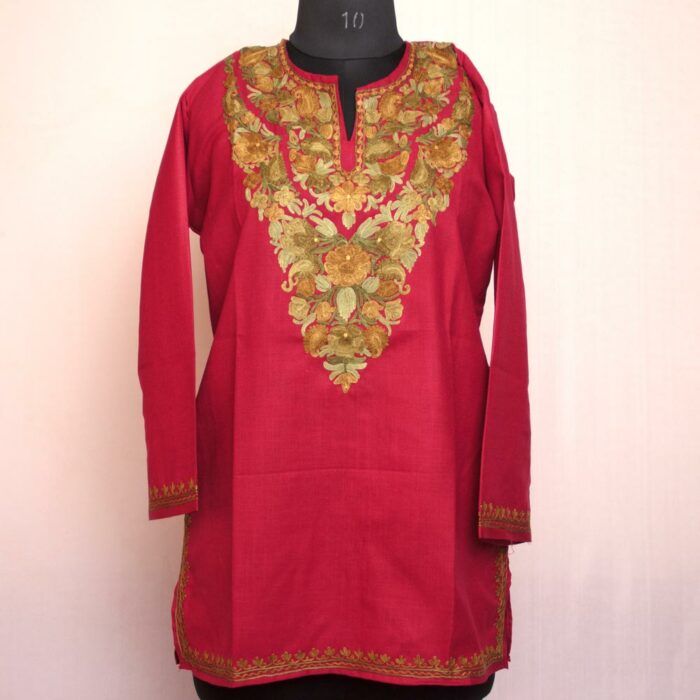 kashmiri summer kurta kurti cotton aari gyawun top 50