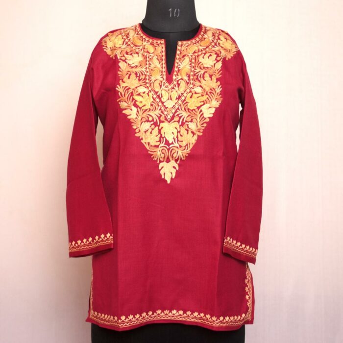 kashmiri summer kurta kurti cotton aari gyawun top 54