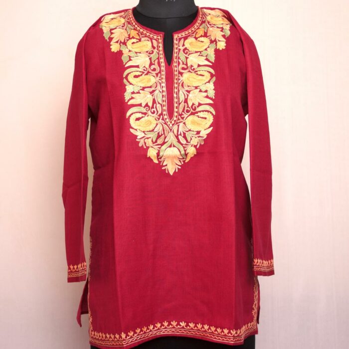 kashmiri summer kurta kurti cotton aari gyawun top 58