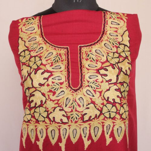 kashmiri summer unstitched embroidery suit online gyawun kashmir box tulpalav matamaal 2