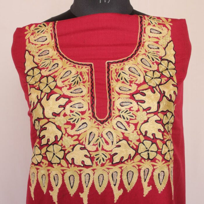 kashmiri summer unstitched embroidery suit online gyawun kashmir box tulpalav matamaal 2