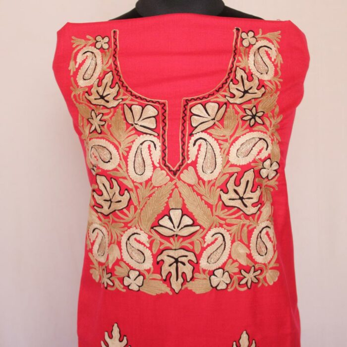 kashmiri summer unstitched embroidery suit online gyawun kashmir box tulpalav matamaal 5
