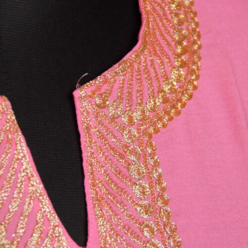 pink tilla kurti summer 1