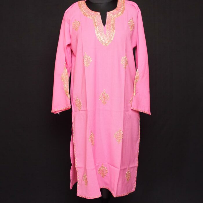 pink tilla kurti summer 2