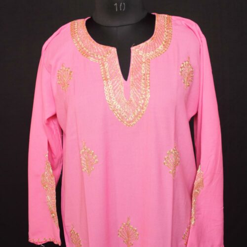 pink tilla kurti summer 3