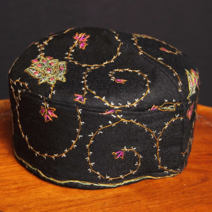 sozni work kashmiri topi cap handwork 1