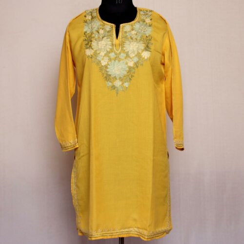 yellow short kurta 2