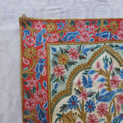 kashmiri silk wall hangings decor art handmade india craft 37