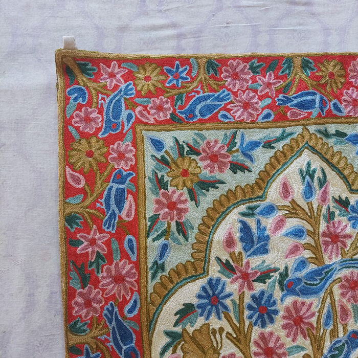 kashmiri silk wall hangings decor art handmade india craft 37