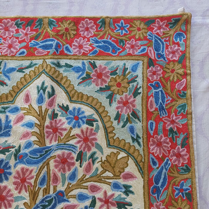 kashmiri silk wall hangings decor art handmade india craft 38