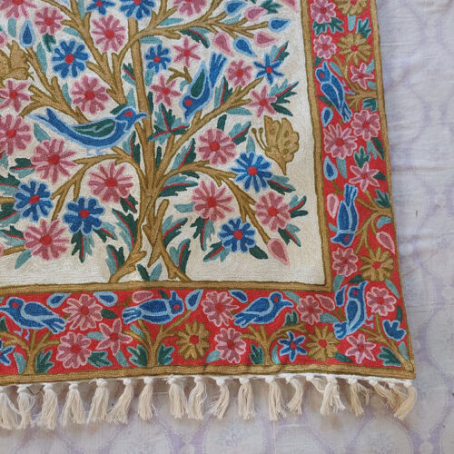 kashmiri silk wall hangings decor art handmade india craft 39