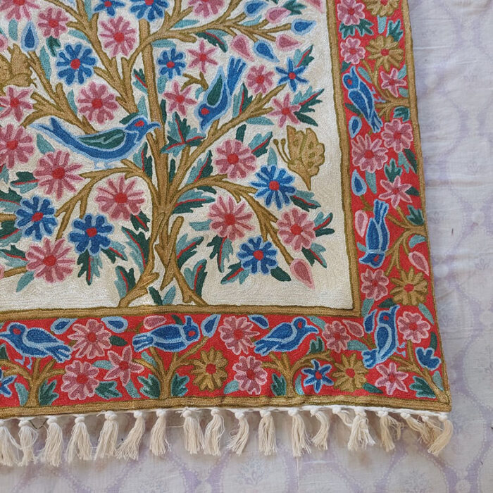 kashmiri silk wall hangings decor art handmade india craft 39